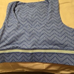 Vineyard Vines Blue Sports Performance Bra Size S